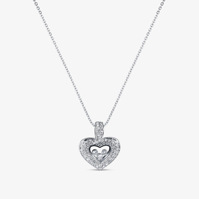 Tryndi Floating Heart Necklace
