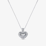 Tryndi Floating Heart Necklace