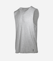 Bamboo Aerotech Tank - Heather Grey XL Black