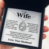 TRYNDI™ To My Wife Birdcage Necklace With Authentic Swarovski Crystals