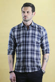 The Woodsman Shirt (The Navy Plaid)