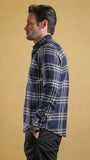 The Woodsman Shirt(Navy Plaid)
