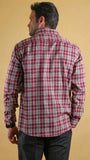 The Woodsman Shirt(Crimson Plaid)
