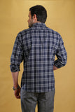 The Woodsman Shirt(Navy Plaid)
