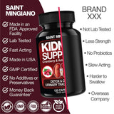 Kidney Support Cleanse Detox & Repair -120 Capsules - Cranberry & Astragalus Root Pills
