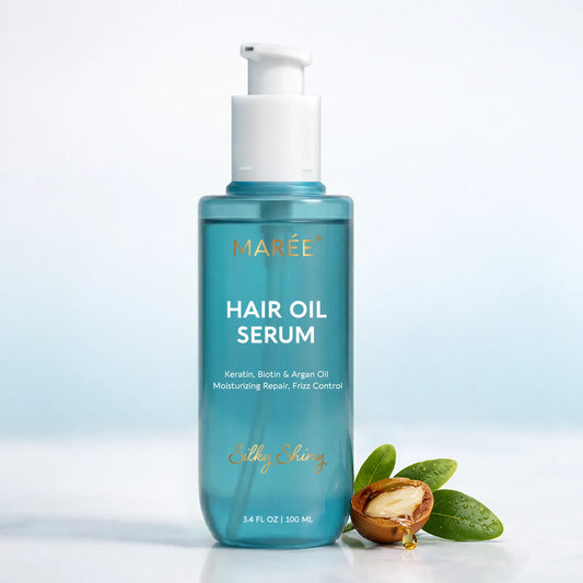 Sérum à l'huile de kératine pour cheveux secs et abîmés