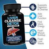 Liver Cleanse Detox & Repair - 21 Day Cleanse - Natural Liver Support Supplement with Milk Thistle
