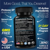 Liver Cleanse Detox & Repair - 21 Day Cleanse - Natural Liver Support Supplement with Milk Thistle
