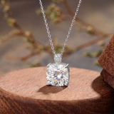 5.9CT (11.3mm) Cushion Cut Moissanite Diamond Necklace