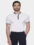 TheMercerized Cotton Polo (Admiral White)