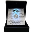 To My Beautiful Wife - I Love You, Always &  Forever - Orbital Birdcage Necklace