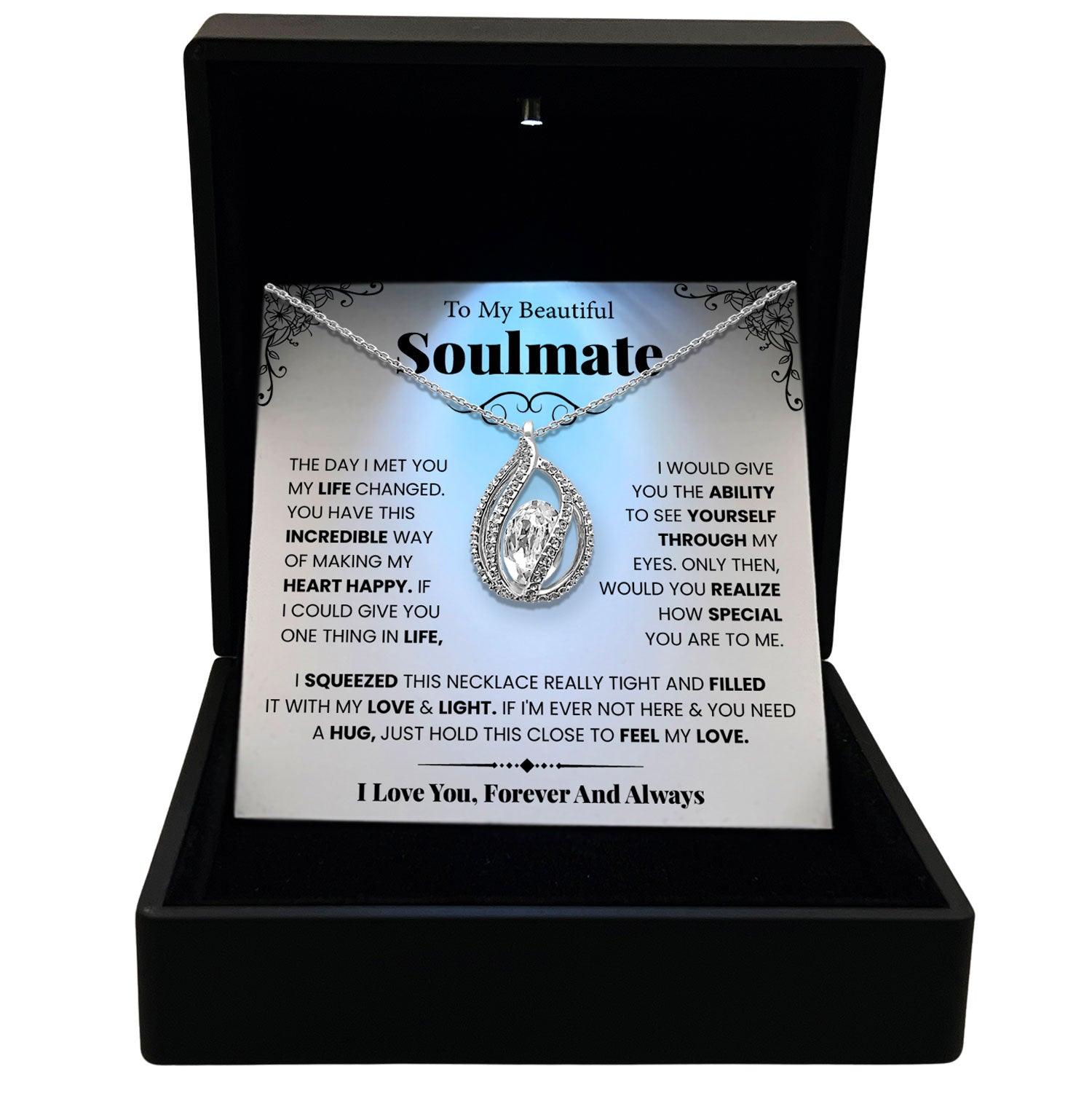TRYNDI™ To My Beautiful Soulmate Birdcage Necklace With Authentic Swarovski Crystals