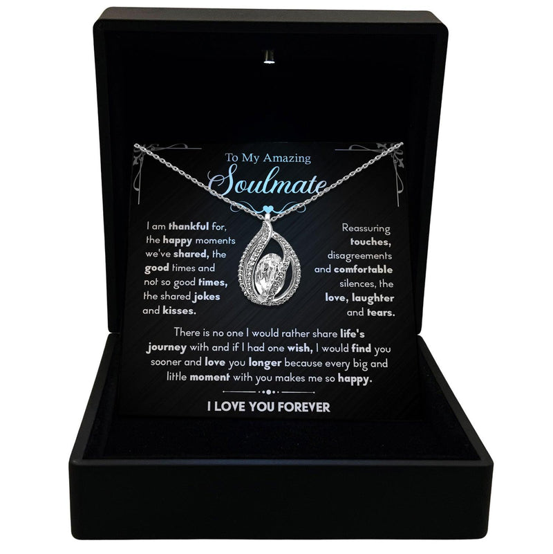 TRYNDI™ To My Amazing Soulmate-Birdcage Necklace With Authentic Swarovski Crystals