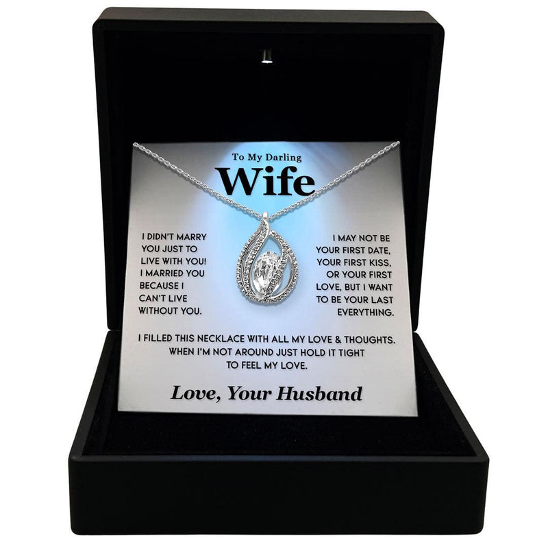 TRYNDI™ To My Darling Wife-Birdcage Necklace With Authentic Swarovski Crystals
