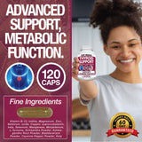 Thyroid Support Supplement with Iodine |120 Capsules to Help Body Mass & Improve Energy