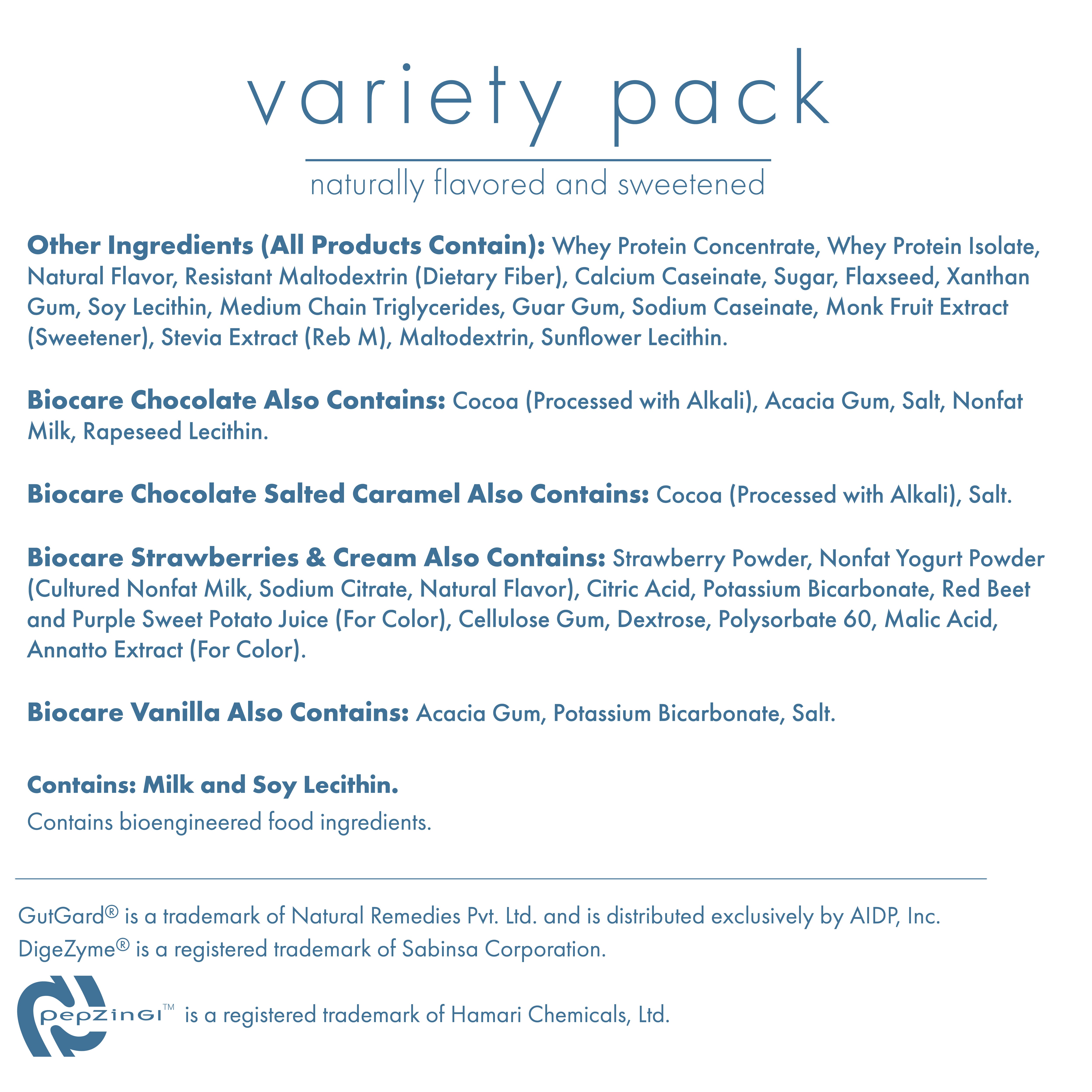 Assortiment de boissons protéinées 30 g (7 unités)