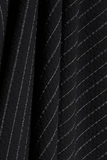The Luxe Zip Jacket (Black Pinstripe)