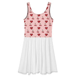 Eco-Chic Sleeveless Skater Dress - Vibrant Elegance