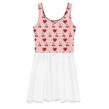 Eco-Chic Sleeveless Skater Dress - Vibrant Elegance