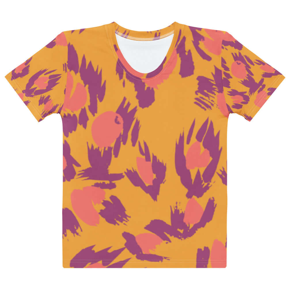 All-Over Print Women’s Cotton Crew Neck T-Shirt