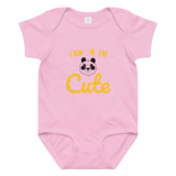 Baby jersey bodysuit Pink
