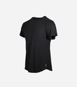 Bamboo Swift Curve-Hem T-Shirt - Sandstone Black