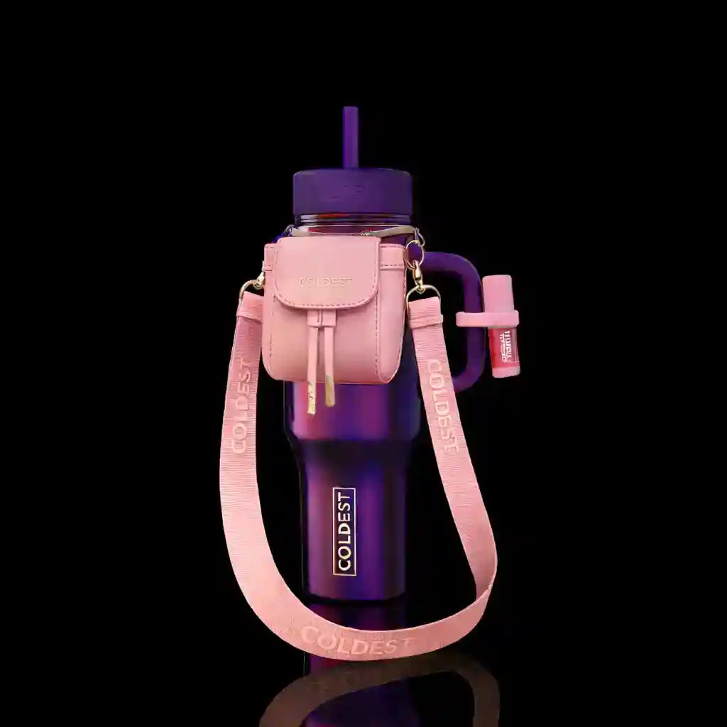 Mini Backpack & Squeeze Holder, Key Hanger, Mint Box Blushberry Pink