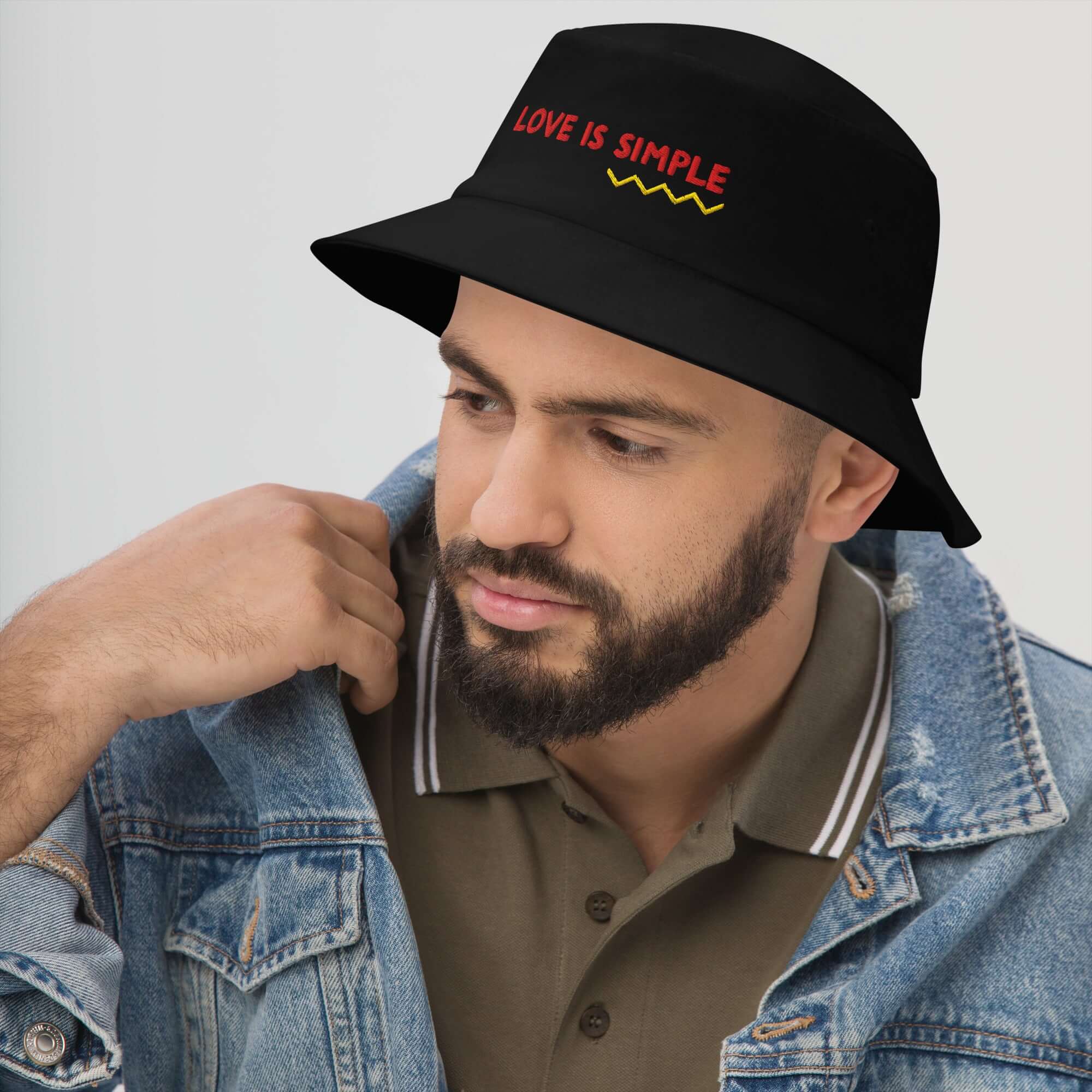 Bucket Hat I Big Accessories BX003 with Custom Embroidery Design