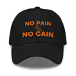 Dad hat with custom print design Black