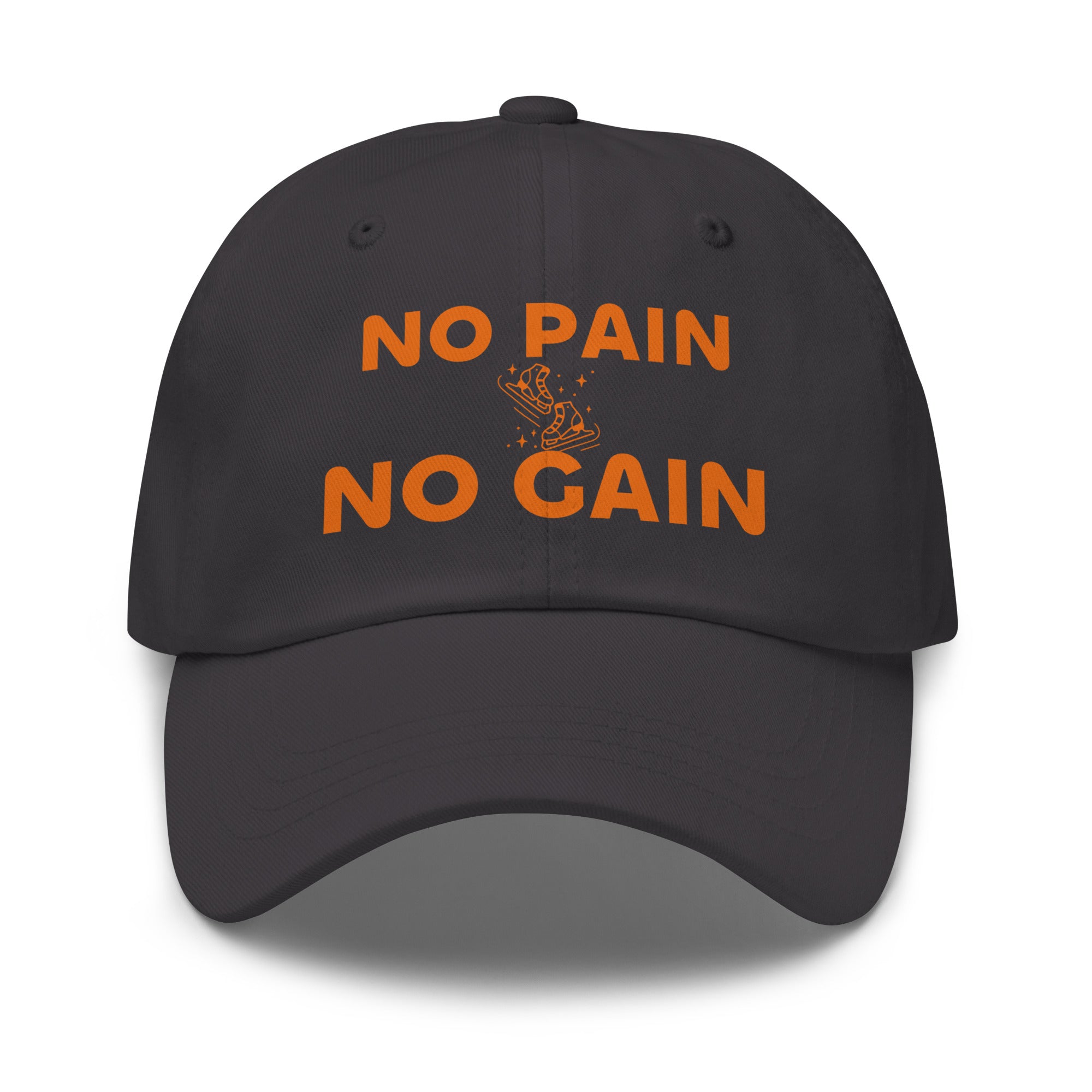 Dad hat with custom print design Dark Grey
