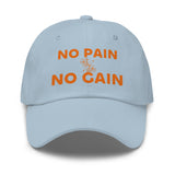 Dad hat with custom print design Light Blue