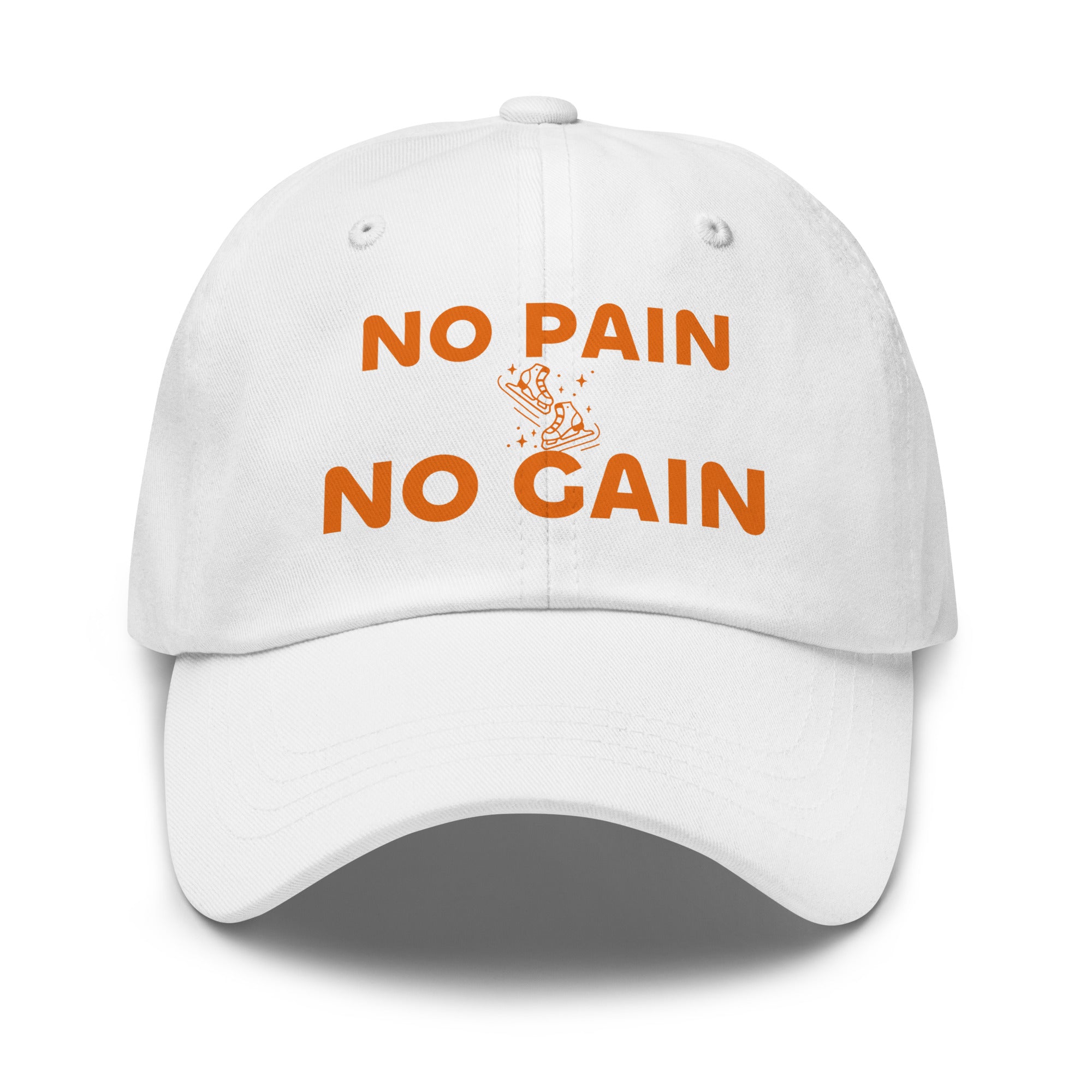 Dad hat with custom print design White