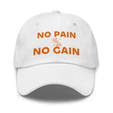 Dad hat with custom print design White