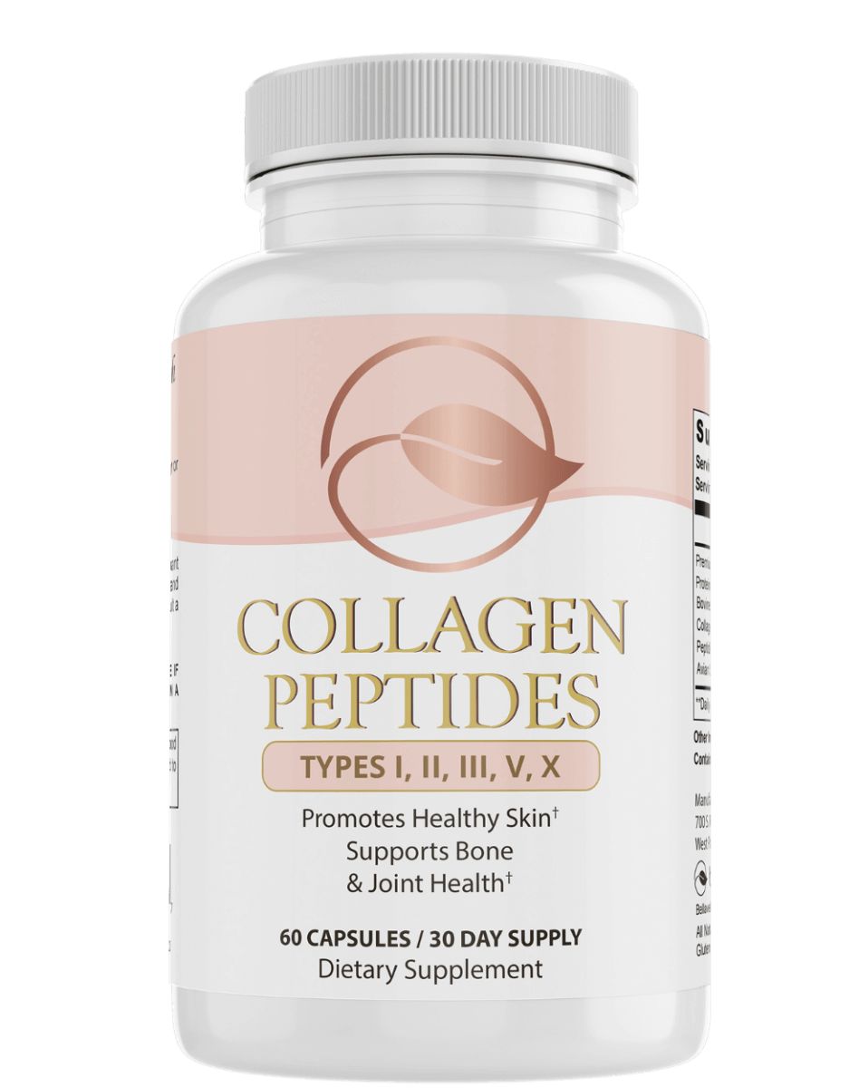 Collagen Peptides Types I, II, III, V, X by Bellawell