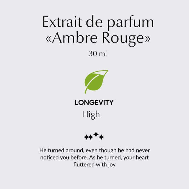 Ambre Rouge - Extrait de Parfum | Luxury Amber Perfume Made in France