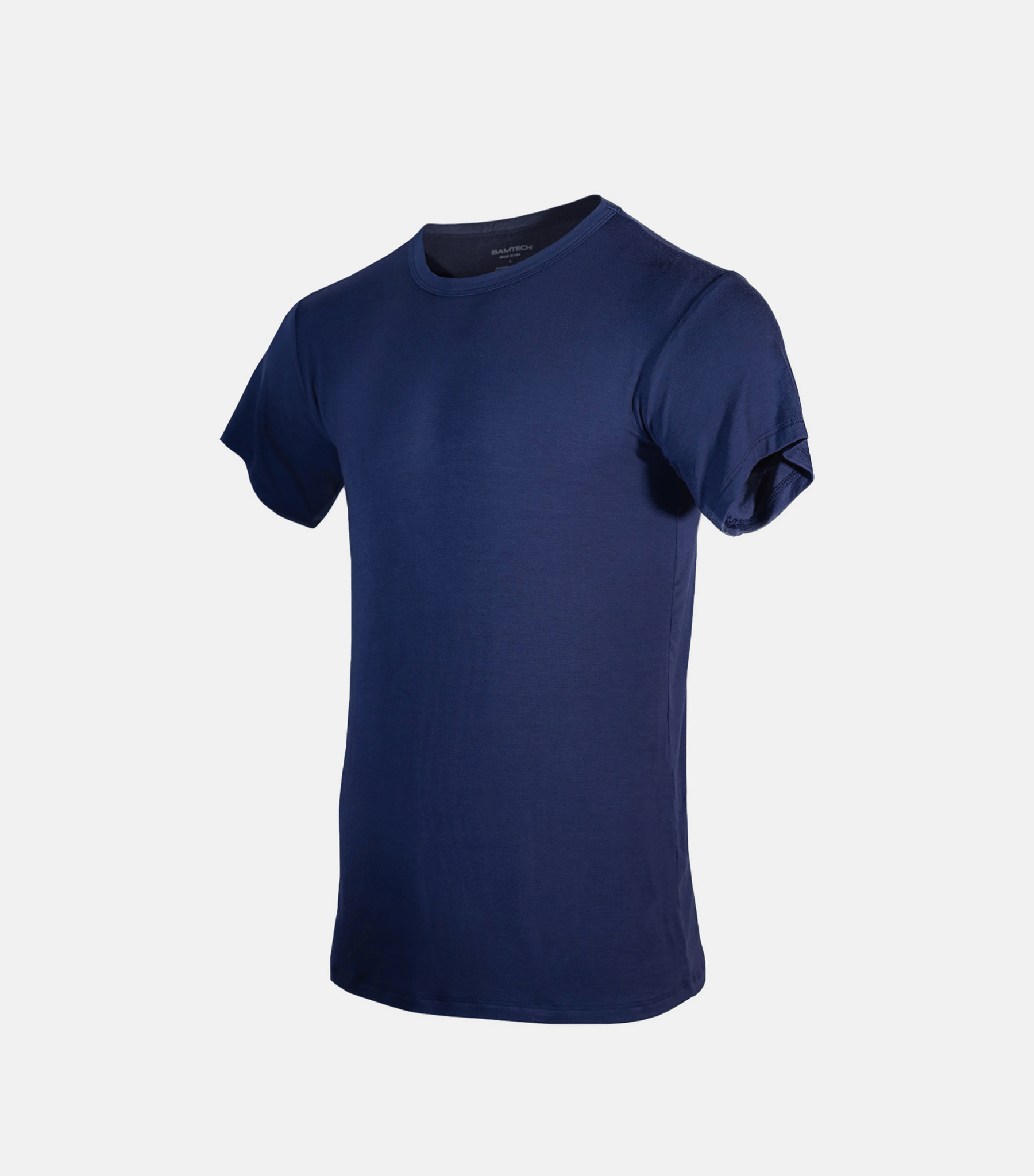 Bamboo Aerotech T-Shirt - Dark Plum Navy Blue