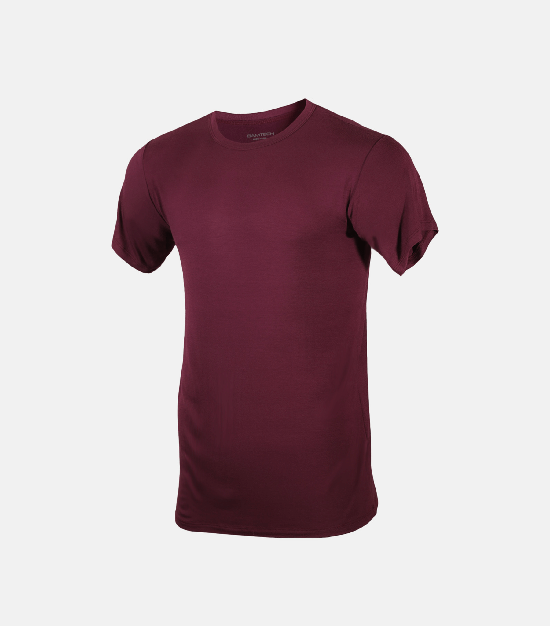 Bamboo Aerotech T-Shirt - Olive Green Dark Plum