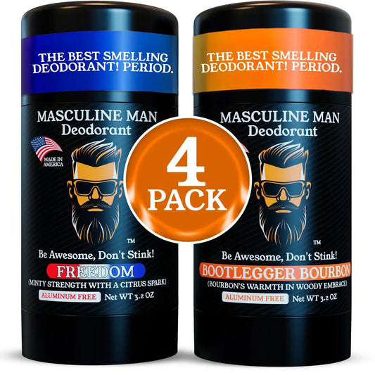 ALPHA SAVER PACK (4 DEODORANTS) FREEDOM + BOOTLEGGER BOURBON (2+2 Deodorants)
