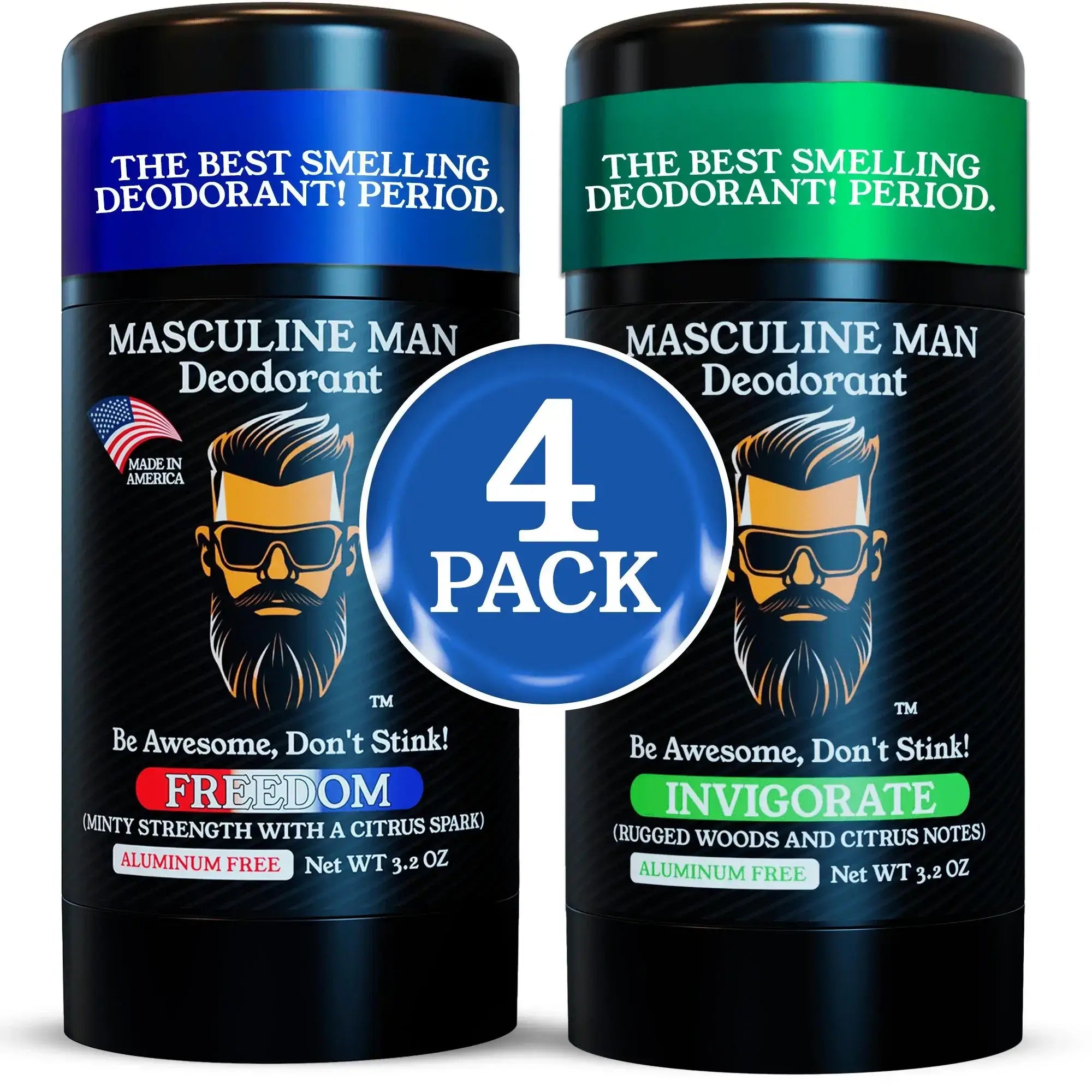 ALPHA SAVER PACK (4 DEODORANTS) FREEDOM + INVIGORATE (2+2 Deodorants)