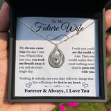 To My Beautiful Future Wife - I My Dreams Came True The Day I Met You - Orbital Birdcage Necklace