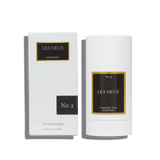 Les Deux No 2 deodorant stick and packaging on a white background