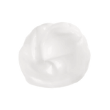 White ceramic plate on a green background