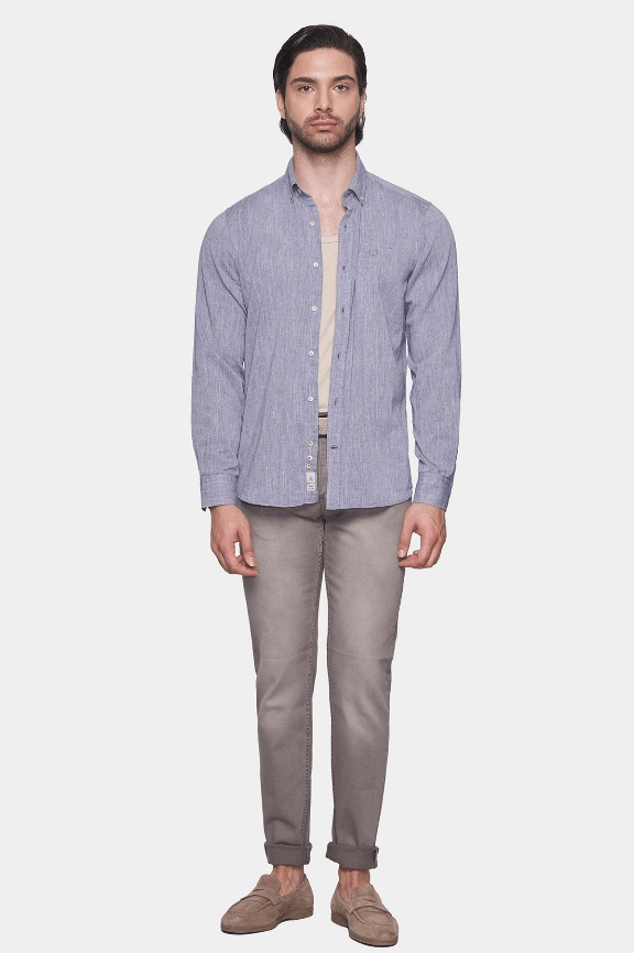 The Luxury Linen Dress Shirt (Lavender)