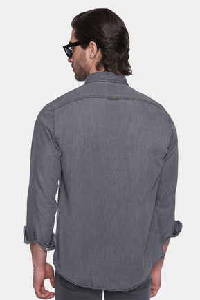 The Versatile Denim Dress Shirt (Ash)