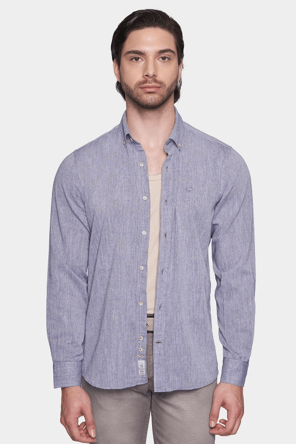 The Luxury Linen Dress Shirt (Lavender)