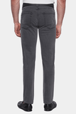 Person wearing gray pants on a white background