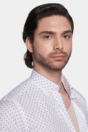 Premium Cotton dress shirt (polka dot)