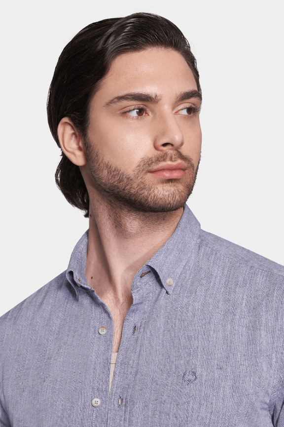 The Luxury Linen Dress Shirt (Lavender)