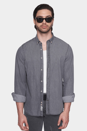 The Versatile Denim Dress Shirt (Ash)