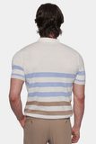 The Quarter Zip Mercerized Cotton Polo (Sunrise)